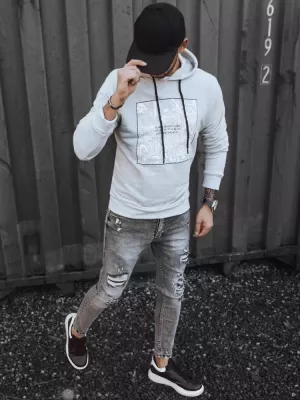 Muška dukserica DSTREET BX5468 SIVA