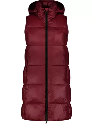 Ženski zimski prsluk NORDBLANC ORGANISM NBWJL7721 TAMNOCRVENA