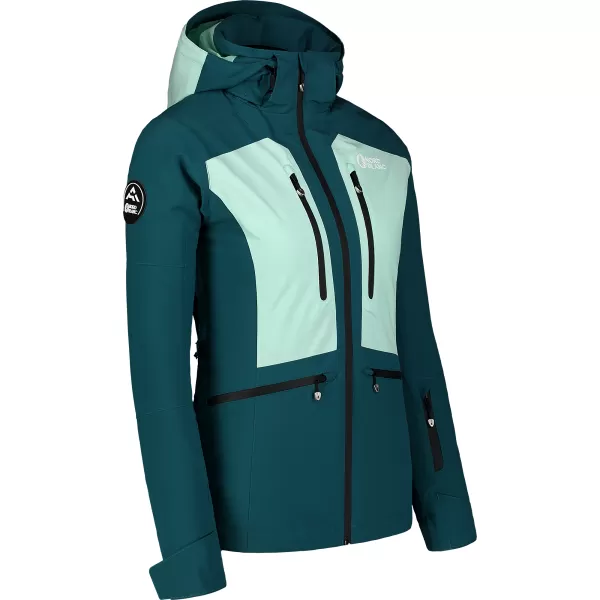  Ženska skijaška jakna NORDBLANC SNOW-SQUALL NBWJL7753 TAMNO ZELENA 