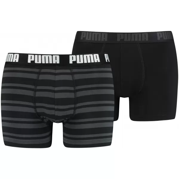  Muške bokserice PUMA HERITAGE STRIPE BOXER 2P 90783805 CRNA 