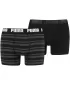Muške bokserice PUMA HERITAGE STRIPE BOXER 2P 90783805 CRNA