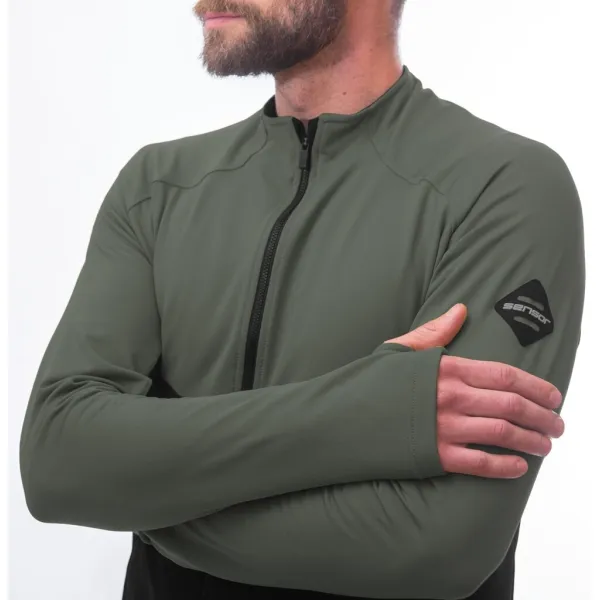  Muška majica SENSOR COOLMAX THERMO 22200057 CRNA/OLIVE GREEN 