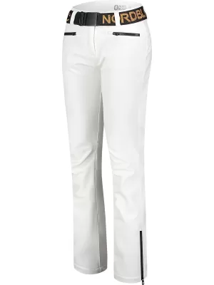 Ženske softshell skijaške hlače NORDBLANC MELLEABLE NBWPL7728 BIJELA