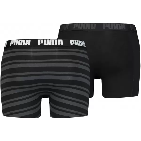  Muške bokserice PUMA HERITAGE STRIPE BOXER 2P 90783805 CRNA 