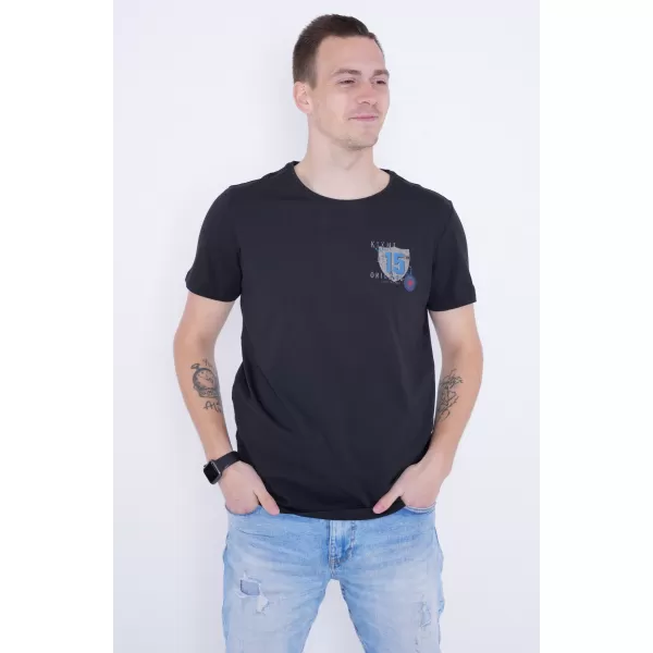  Muška majica kratkih rukava KIXMI PHIL CRNO 