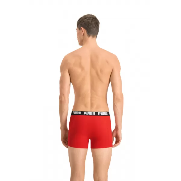  Muške bokserice PUMA BASIC BOXER 2P 90682309 CRVENO/CRNO 