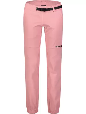 Ženske softshell hlače NORDBLANC ELSA NBFPL7733 SVIJETLORUŽIČASTA