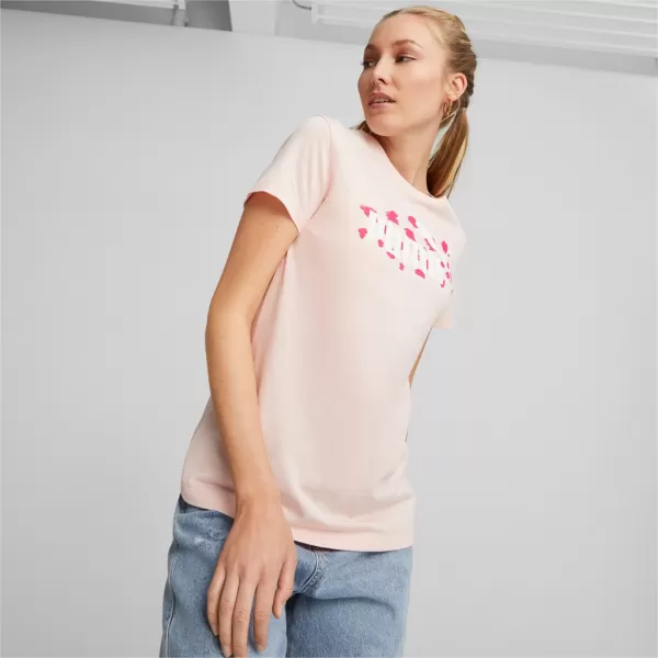  Ženska majica kratkih rukava PUMA ESS+ ANIMAL TEE 673687-66 RUŽIČASTA 