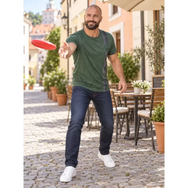  Muška majica kratkih rukava KIXMI PABLO ZELENA 