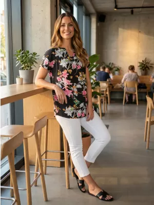 Ženska bluza KIXMI PALILA CRNO