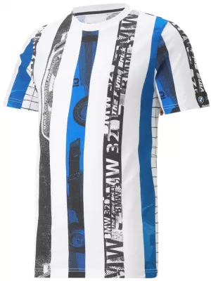 Muška majica kratkih rukava PUMA BMW MMS STRIPED TEE 538139-02 BIJELA