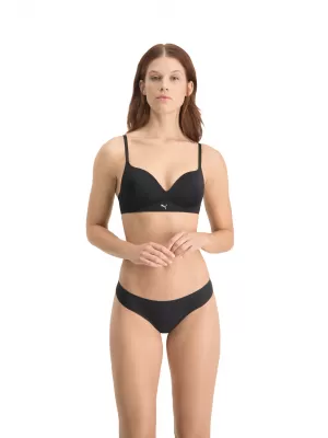 Ženske gaćice PUMA WOMEN SEAMLESS STRING 2P PACK 93502201 CRNA