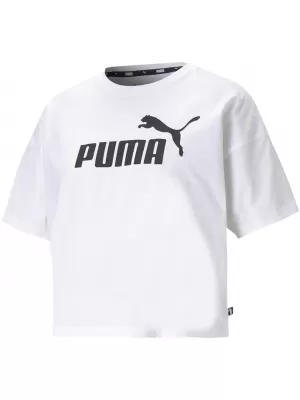 Ženski skraćeni top PUMA ESS CROPPED LOGO TEE 586866-02 BIJELA