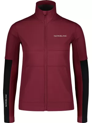 Ženska softshell jakna NORDBLANC FJORD NBSSL7657 TAMNOCRVENA