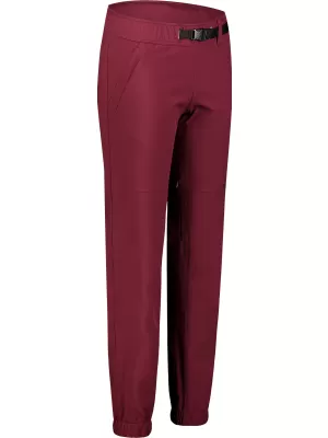 Ženske softshell hlače NORDBLANC ELSA NBFPL7733 TAMNOCRVENA