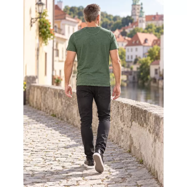  Muška majica kratkih rukava KIXMI PAUL ZELENA 