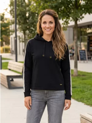 Ženski sweatshirt KIXMI PATRICIA CRNO