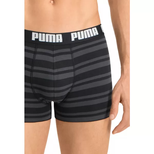  Muške bokserice PUMA HERITAGE STRIPE BOXER 2P 90783805 CRNA 