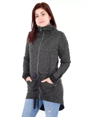 Ženski sweatshirt ALTISPORT AGNES CRNO