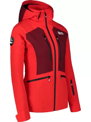 Ženska skijaška jakna NORDBLANC SNOW-SQUALL NBWJL7753 CRVENA