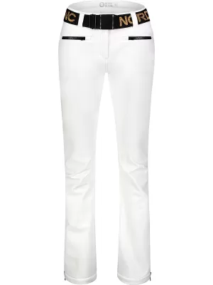 Ženske softshell skijaške hlače NORDBLANC MELLEABLE NBWPL7728 BIJELA