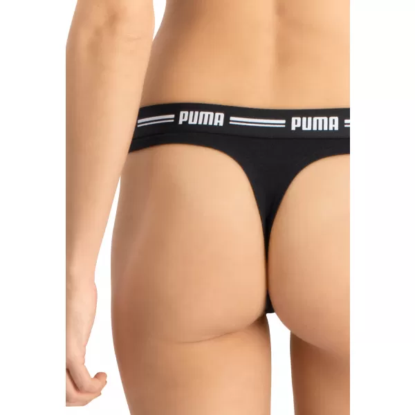  Ženske gaćice PUMA WOMEN STRING 2P PACK 90785403 CRNA 