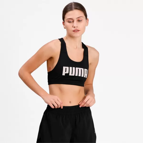  Ženski grudnjak PUMA MID IMPACT 4KEEPS GRAPHIC BRA PM 520306-91 CRNA 
