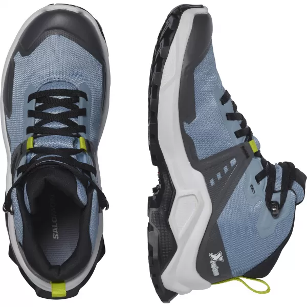  Dječje cipele SALOMON X RAISE MID GORE-TEX L47071600 IZBLIJEDJELI TRAPER/INDIGO STRNADICA/KISELO VAPNO 