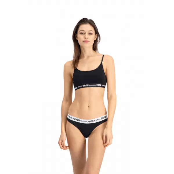  Ženske gaćice PUMA WOMEN STRING 2P PACK 90785403 CRNA 