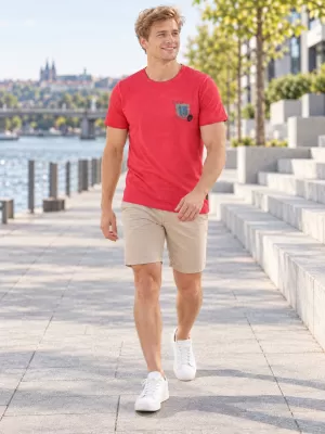 Muška majica kratkih rukava KIXMI PHIL CRVENA