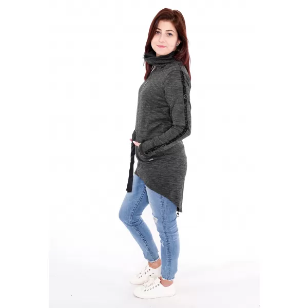  Ženski sweatshirt ALTISPORT AGNES CRNO 