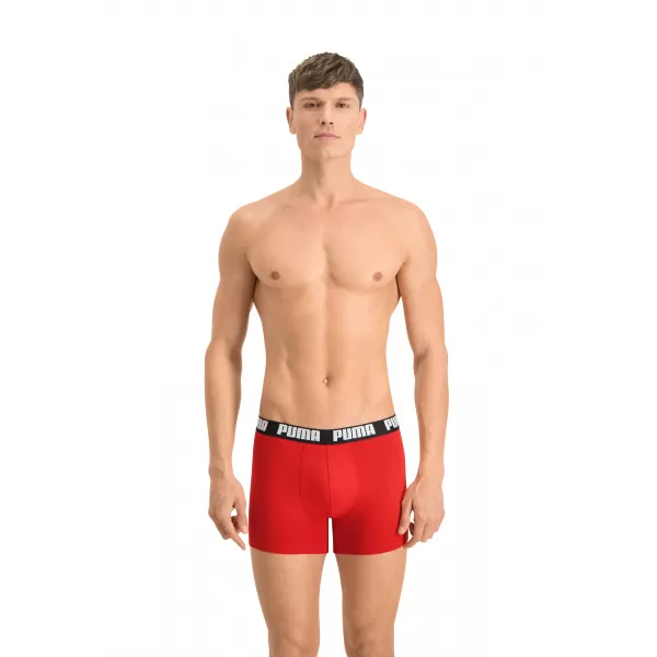  Muške bokserice PUMA BASIC BOXER 2P 90682309 CRVENO/CRNO 
