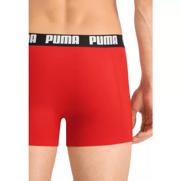  Muške bokserice PUMA BASIC BOXER 2P 90682309 CRVENO/CRNO 