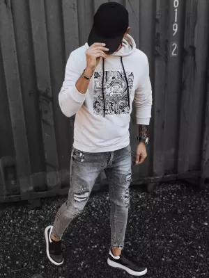 Muška dukserica DSTREET BX5469 BEŽ