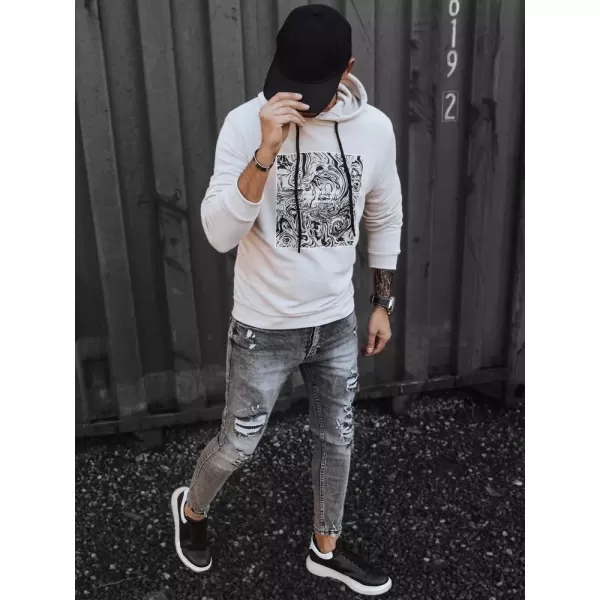  Muška dukserica DSTREET BX5469 BEŽ 