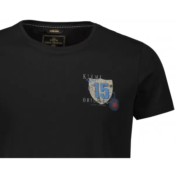  Muška majica kratkih rukava KIXMI PHIL CRNO 