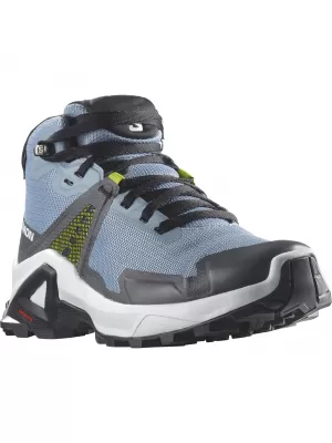 Dječje cipele SALOMON X RAISE MID GORE-TEX L47071600 IZBLIJEDJELI TRAPER/INDIGO STRNADICA/KISELO VAPNO
