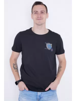 Muška majica kratkih rukava KIXMI PHIL CRNO