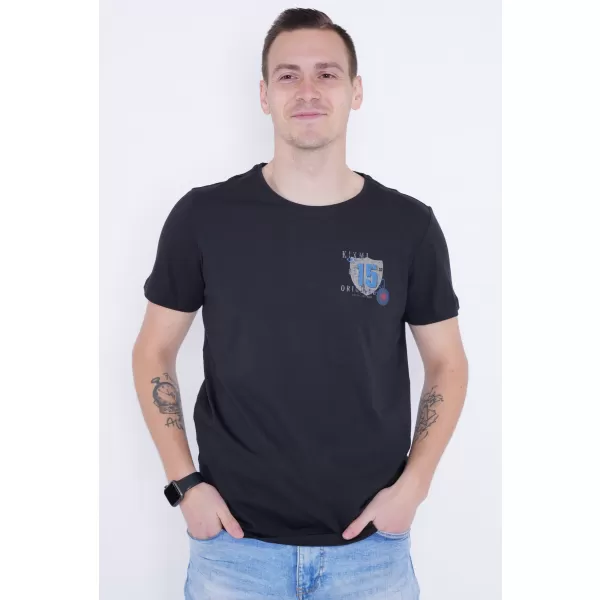  Muška majica kratkih rukava KIXMI PHIL CRNO 