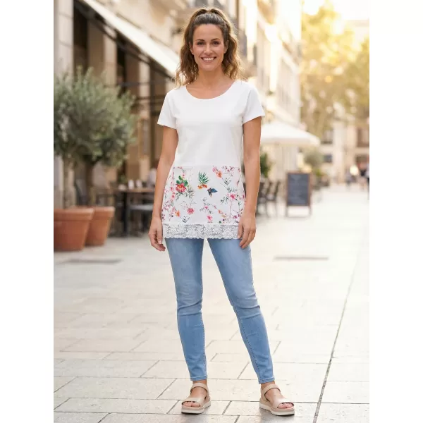  Ženska majica kratkih rukava KIXMI PATTIE BIJELA 