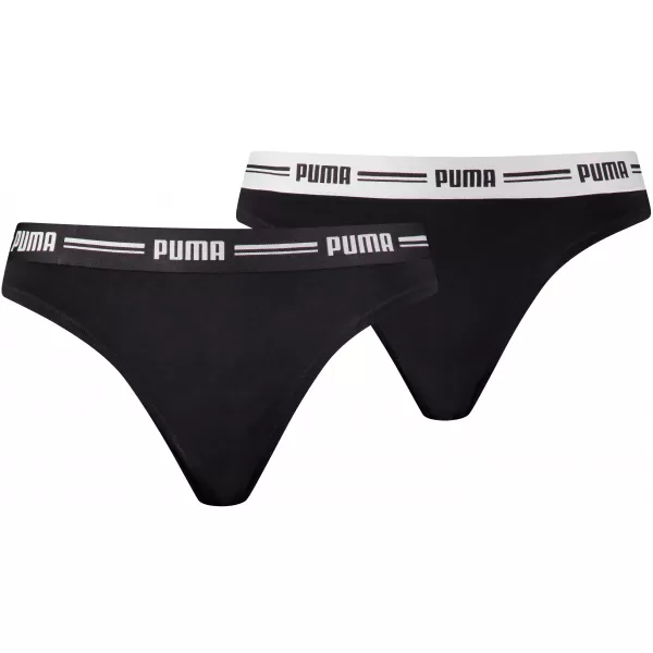  Ženske gaćice PUMA WOMEN STRING 2P PACK 90785403 CRNA 