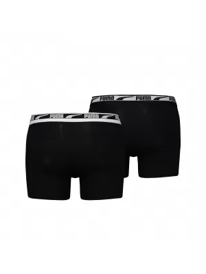 Muške bokserice PUMA MEN MULTI LOGO BOXER 2P 93804701 CRNA