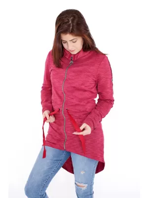 Ženski sweatshirt ALTISPORT AGNES TAMNOCRVENA