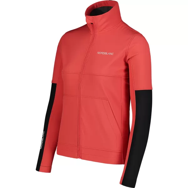  Ženska softshell jakna NORDBLANC FJORD NBSSL7657 CRVENI KORALJ 