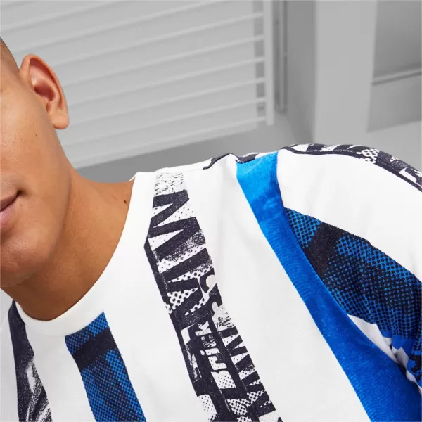  Muška majica kratkih rukava PUMA BMW MMS STRIPED TEE 538139-02 BIJELA 