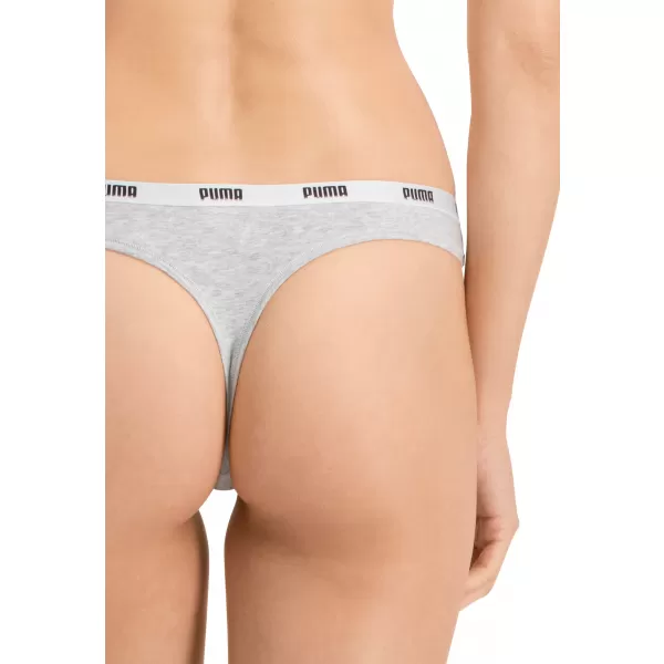  Ženske gaćice PUMA STRING 3P PACK 90759001 BIJELO/SIVO/CRNO 