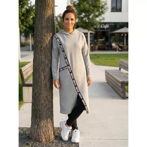  Ženski sweatshirt KIXMI PAIGE SVIJETLO SIVI ODSJAJI 