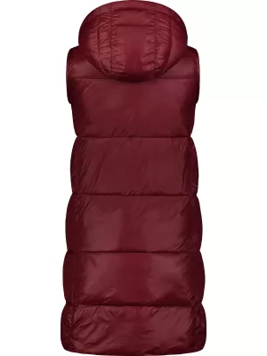 Ženski zimski prsluk NORDBLANC ORGANISM NBWJL7721 TAMNOCRVENA