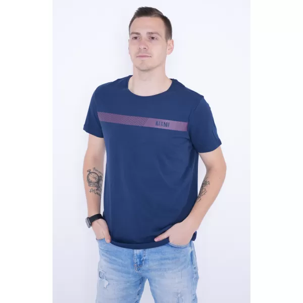 Muška majica kratkih rukava KIXMI PARKER TAMNO PLAVA 