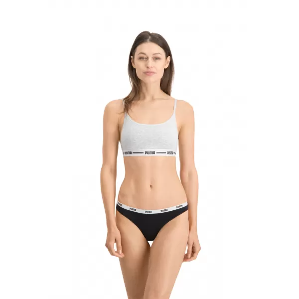  Ženske gaćice PUMA STRING 3P PACK 90759001 BIJELO/SIVO/CRNO 